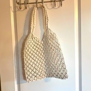NWOT macrame bag